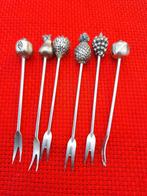 Vintage Cocktail Prikkers met Fruit Motief (6 stuks), Antiek en Kunst, Ophalen of Verzenden