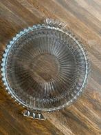 Glazen Taartschaal / Gebakschaal - 28cm, Schaal, Rond, Ophalen of Verzenden, Glas