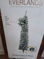 Kunstkerstboom Everlands Pencil Pine Snowy 240 h, Diversen, Kerst, Ophalen of Verzenden, Zo goed als nieuw