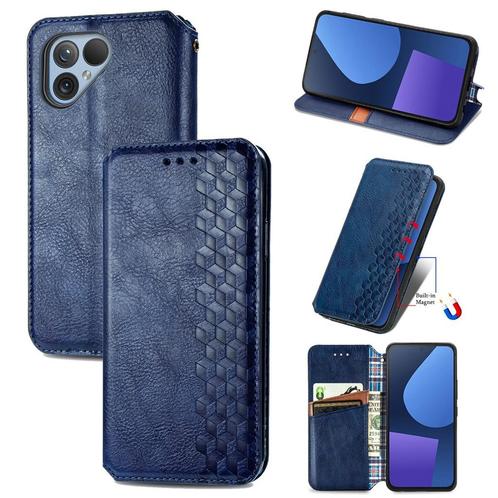 Luxe PU Lederen Wallet Case voor Fairphone 5 / 4 _ Blauw, Telecommunicatie, Mobiele telefoons | Hoesjes en Frontjes | Overige merken