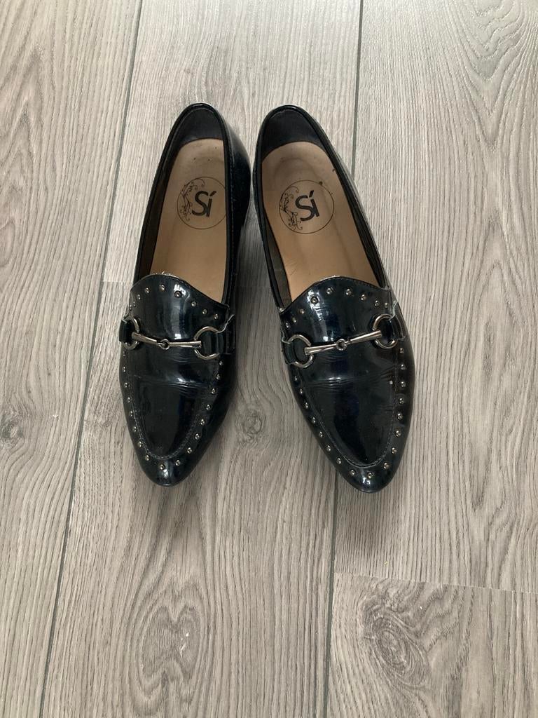 Zwartlak leten instappers van Si mt 38, Ophalen of Verzenden, Zo goed als nieuw, Instappers