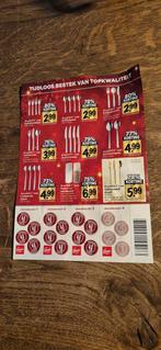 Vomar spaarzegels berghoff bestek, Hobby en Vrije tijd, Spaarzegeltjes, Ophalen of Verzenden, Winkel, Super of Benzinepomp, Zegels, Bonnen of Punten