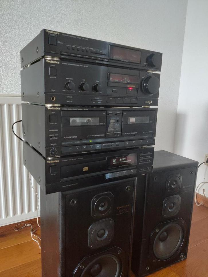 Technics Stereo Complete Set: Tuner, Amplifier, Cassette, CD, Audio, Tv en Foto, Stereo-sets, Gebruikt, Cassettedeck, Cd-speler