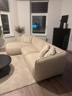 Soft Hoekbank met Chaise Longue Links - Bouclé - Crème, Huis en Inrichting, Banken | Sofa's en Chaises Longues, Ophalen, 250 tot 300 cm