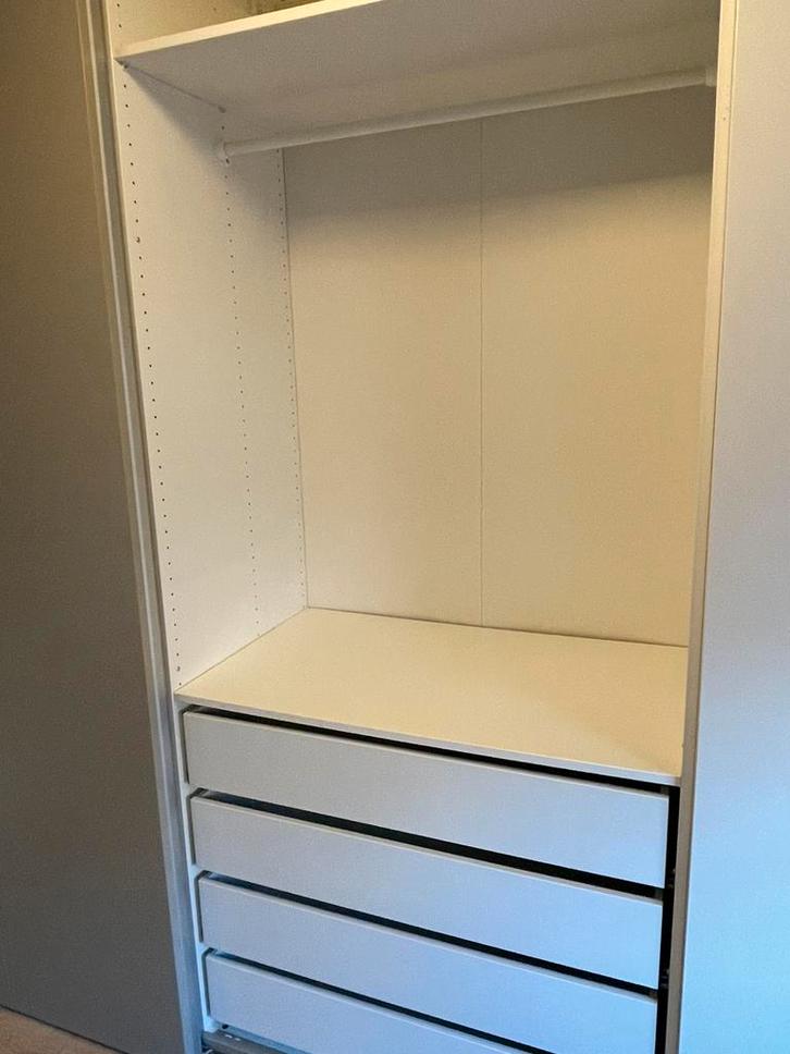 Ikea pax kast 200x58x236 met elementen, Huis en Inrichting, Kasten | Kledingkasten, Gebruikt, 200 cm of meer, 50 tot 75 cm, Ophalen