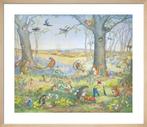 Molly Brett illustratie ingelijst, Ophalen, Met lijst, Dier of Natuur, Rechthoekig Staand