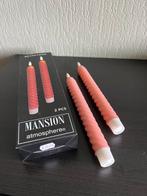 Mansion LED kaarsen koraal rood 2 stuks, Huis en Inrichting, Overige materialen, Nieuw, Ophalen of Verzenden, Kaars