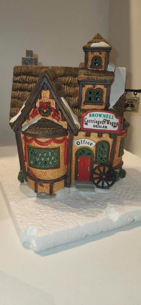 Lemax carriage and wagon dealer 95390, Diversen, Kerst, Zo goed als nieuw, Ophalen of Verzenden