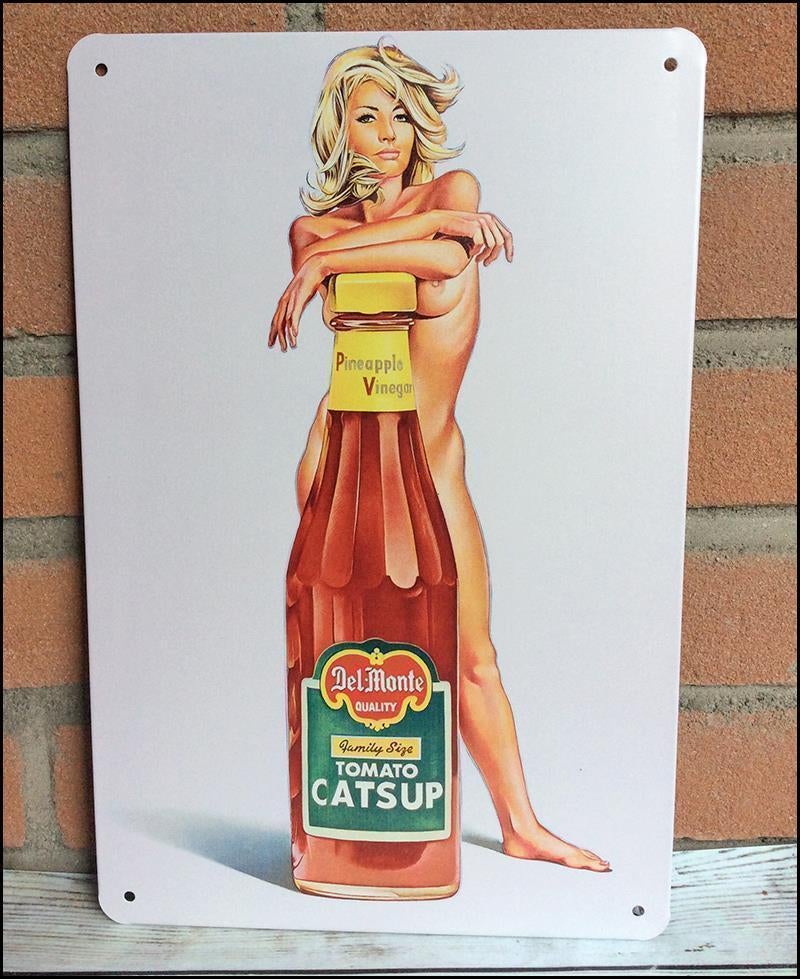 MEL RAMOS Sexy Naakt Pin Up Metalen Reclame Bord Poster, Ophalen of Verzenden, Nieuw, Reclamebord