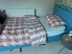 Houten brocante bed 90x200, Huis en Inrichting, Slaapkamer | Bedden, Gebruikt, 90 cm, Eenpersoons, Wit