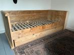 Bedbank steigerhout met lades, Ophalen, Zo goed als nieuw, Eenpersoons, Steigerhout