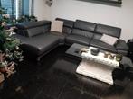 Lederen hoekbank antraciet -Gekocht bij  Woon Square, Ophalen of Verzenden, Zo goed als nieuw, Leer, Modern
