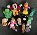 Diverse vingerpoppetjes dieren Mickey Mouse vrouw zeemeermin, Kinderen en Baby's, Speelgoed | Knuffels en Pluche, Ophalen of Verzenden