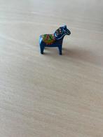Klein blauw Zweeds Dala paardje - Uniek!, Antiek en Kunst, Ophalen of Verzenden