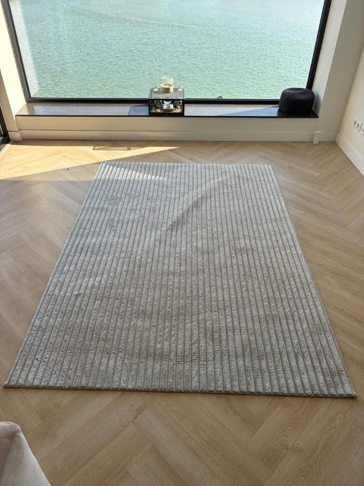 Vloerkleed, Huis en Inrichting, Stoffering | Tapijten en Kleden, Gebruikt, 200 cm of meer, Rechthoekig, Grijs, Ophalen