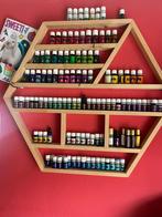 Houten hexagon wandrek, Ophalen, Zo goed als nieuw