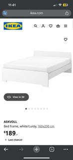Ikea Askvoll bed, Huis en Inrichting, Slaapkamer | Bedden, Ophalen, Eenpersoons, Zo goed als nieuw, 200 cm