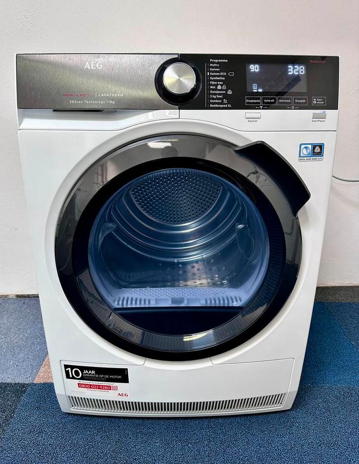 AEG 9000 Series Lavatherm Warmtepomp droger 9kg T9DEN98BC, Witgoed en Apparatuur, Wasdrogers, Zo goed als nieuw, Overige typen