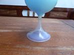 Vintage opaline kelk in blauw, Ophalen of Verzenden