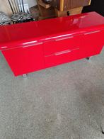Rood Designer TV Meubel / Dressoir, Huis en Inrichting, Kasten | Dressoirs, Ophalen, 150 tot 200 cm, Zo goed als nieuw, Modern