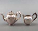 Hollands zilveren trekpotje en roomkan, Bonebakker 1893., Ophalen of Verzenden, Zilver