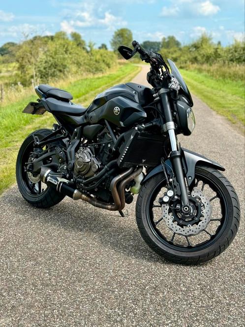 Yamaha MT-07 2017 Black, Arrow uitlaat, 21.000k m, A2-code80, Motoren, Motoren | Yamaha, Particulier, Naked bike, Ophalen