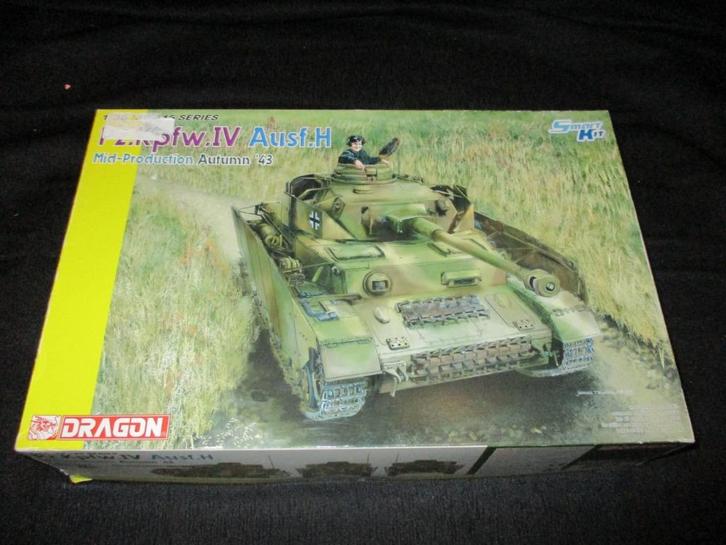 H-275,DRAGON 1-35,NO,6526,Pz.Kpfw.IV Ausf.H Mid-Production, Hobby en Vrije tijd, Modelbouw | Auto's en Voertuigen, Nieuw, Ophalen of Verzenden