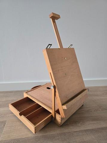 Prachtig vintage Talens Tafelezel Kistezel schilderskist €39 beschikbaar voor biedingen