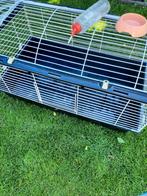 Zwarte   Ferplast binnenkonijnen kooi, Ophalen of Verzenden, Zo goed als nieuw, Kooi, Minder dan 60 cm