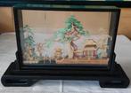 Chinees kurk snijwerk - kurk diorama - 26x42 - vintage, Antiek en Kunst, Ophalen