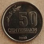 Uruguay, 50 centesimos 2005, Ophalen of Verzenden, Zuid-Amerika, Losse munt
