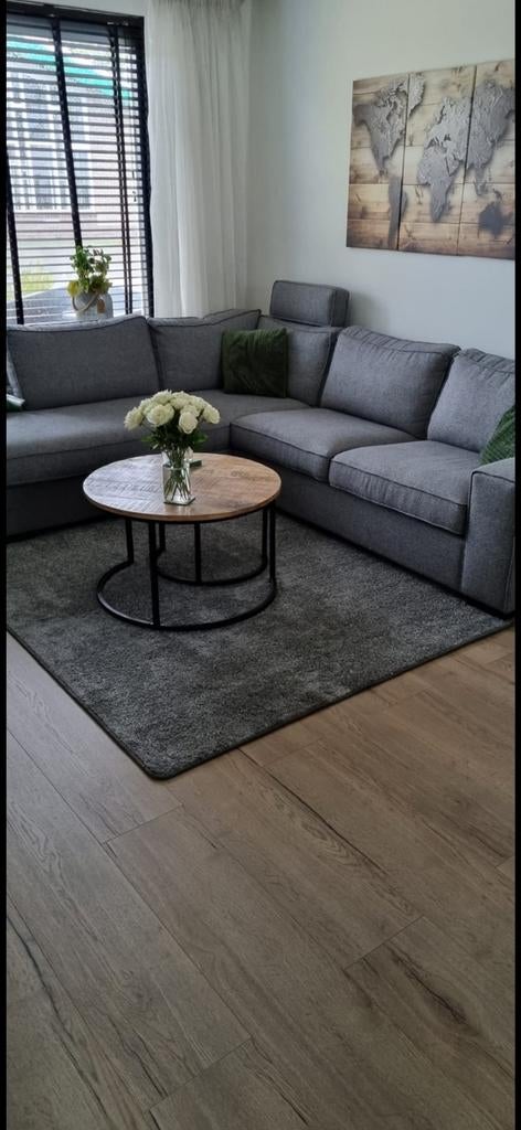 Te koop hoekbank tv meubel en salon tafeltjes, Huis en Inrichting, Complete inboedels, Ophalen of Verzenden