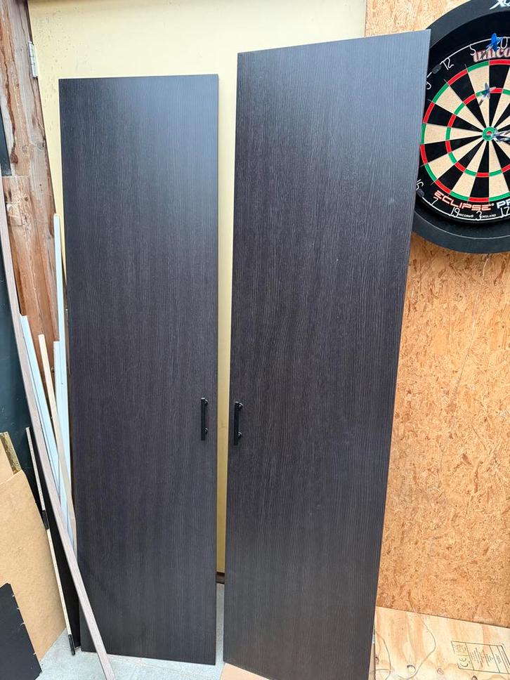 IKEA PAX Deuren - Zwartbruin - Inclusief beslag, Huis en Inrichting, Kasten | Kledingkasten, Zo goed als nieuw, 150 tot 200 cm
