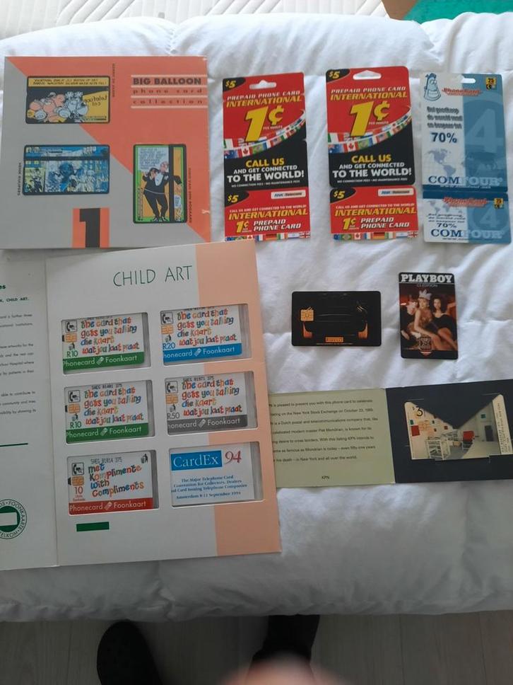 Zeldzame Telefoonkaarten Collectie - Mondriaan, Playboy, Verzamelen, Telefoonkaarten, Verzenden