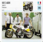 M133 motorkaart siccardi 1000 s3 endurance ( 1981 ), Ophalen of Verzenden, Zo goed als nieuw, Auto's