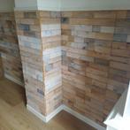 Wandbekleding WoWood plakhout circa 5.8 m2, Ophalen, Minder dan 25 mm, Zo goed als nieuw, Plank
