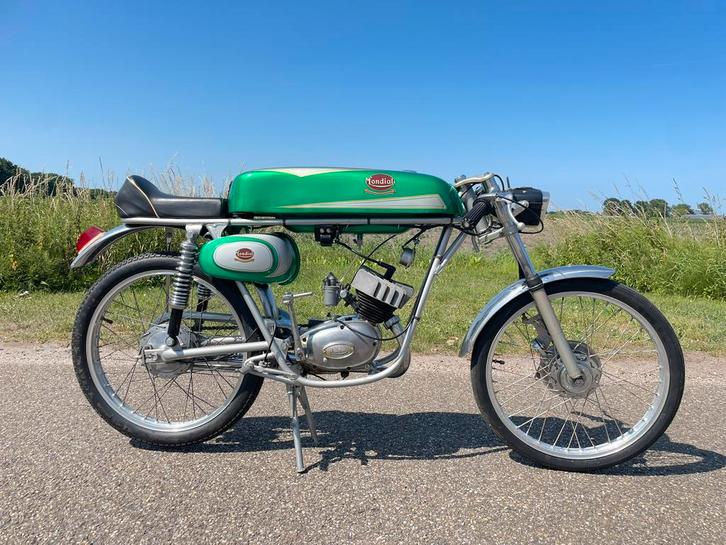 Mondial Record oldtimer brommer sport bromfiets 50 italie s, Fietsen en Brommers, Brommers | Oldtimers, Overige merken, Maximaal 45 km/u