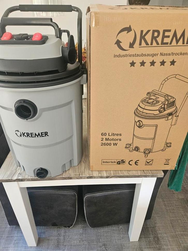 4x KREMER Nat- en Droogstofzuiger 2600W - Nieuw in doos!, Witgoed en Apparatuur, Stofzuigers, Nieuw, Stofzuiger, 2000 watt of meer