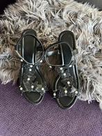 Zwarte Sandalen met Vlinders - Maat 40, Kleding | Dames, Schoenen, Ophalen of Verzenden, Nieuw, Zwart, Sandalen of Muiltjes