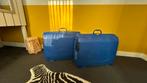 Blauwe Samsonite koffers, Gebruikt, Hard kunststof, Ophalen of Verzenden, 70 cm of meer