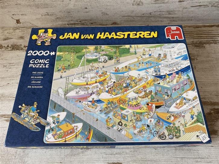 jan van haasteren - de sluizen 2000 stuks [s294], Hobby en Vrije tijd, Denksport en Puzzels, Zo goed als nieuw, 500 t/m 1500 stukjes