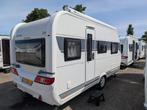 Hobby On Tour 460 DL, Caravans en Kamperen, Standaardzit, Hobby, Tot en met 3, Lengtebed