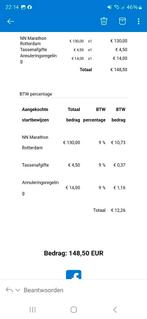 Marathon Rotterdam, Tickets en Kaartjes, Eén persoon, Overige soorten, Overige typen
