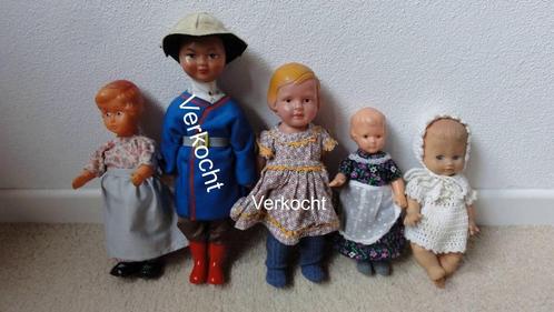 Poppen, 3 popjes, antiek oa Playmates Hongkong, Antiek en Kunst, Antiek | Speelgoed, Ophalen of Verzenden