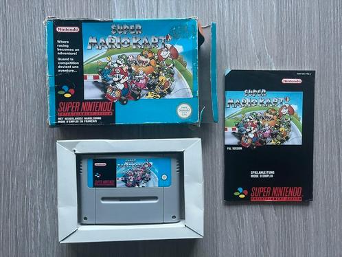 Super Mario Kart compleet voor de Super Nintendo, Spelcomputers en Games, Games | Nintendo Super NES, Ophalen of Verzenden