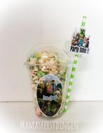 Traktatie gekleurde popcorn minecraft, Ophalen of Verzenden, Zo goed als nieuw, Verjaardag