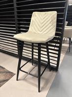 Kruk beige - barkruk beige - barkrukken velvet champagne, Ophalen, Met voetsteun, 60 tot 90 cm, Nieuw