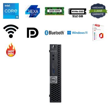 Dell Optiplex 5070 i5-9500T 3.7GHz 16GB 512GB NVMe Office 24 beschikbaar voor biedingen