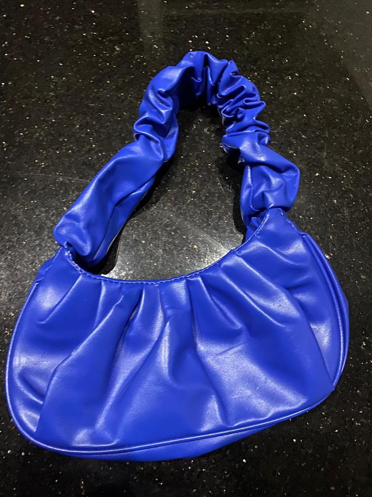 Blauwe lederen tas nieuw, Ophalen of Verzenden, Nieuw, Blauw, Handtas