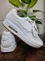 Nike Air Max 1 White Gum Sole maat 42,5, Wit, Nike, Ophalen of Verzenden, Nike